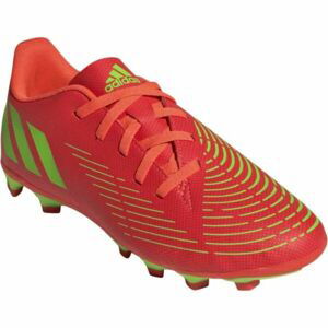 adidas PREDATOR EDGE.4 FxG J Detské kopačky, červená, veľkosť 35