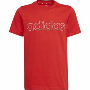 adidas LIN T Chlapčenské tričko, červená, veľkosť 152