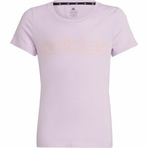 adidas LIN T Dievčenské tričko, ružová, veľkosť 116