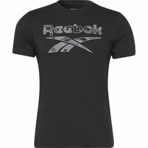 Reebok RI BIG LOGO TEE Pánske tričko, čierna, veľkosť M