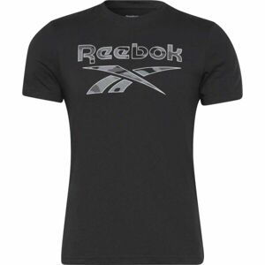 Reebok RI BIG LOGO TEE Pánske tričko, čierna, veľkosť S