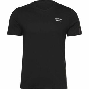 Reebok RI LEFT CHEST LOGO TEE Pánske tričko, čierna, veľkosť M