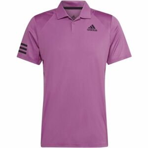 adidas CLUB 3STR POLO Pánske tričko, fialová, veľkosť L
