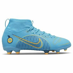 Nike JR MERCURIAL SUPERFLY 8 ACADEMY FG/MG Detské kopačky, tyrkysová, veľkosť 33