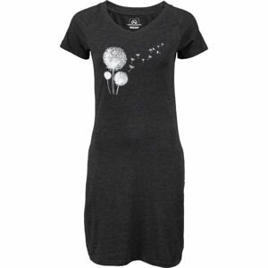 Northfinder RHONDAE Dámske tričkové šaty, čierna, veľkosť L