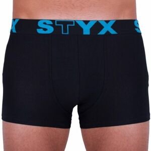 Styx MEN'S BOXERS SPORTS RUBBER Pánske boxerky, čierna, veľkosť