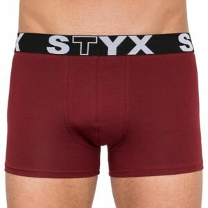 Styx MEN'S BOXERS LONG SPORTS RUBBER Pánske boxerky, vínová, veľkosť L