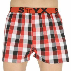 Styx MEN'S BOXERS SHORTS SPORTS RUBBER Pánske trenky, červená, veľkosť L