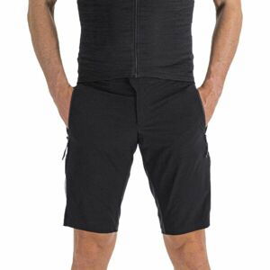 Sportful SUPERGIARA OVERSHORT Pánske cyklistické kraťasy, čierna, veľkosť XL