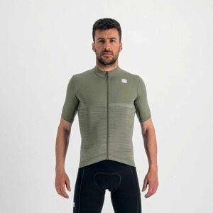 Sportful GIARA JERSEY Pánsky cyklistický dres, khaki, veľkosť L