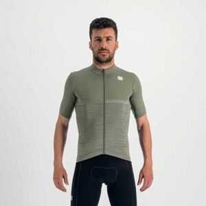 Sportful GIARA JERSEY Pánsky cyklistický dres, khaki, veľkosť XL