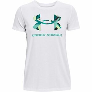 Under Armour LIVE SPORTSTYLE GRAPHIC SS Dámske tričko, biela, veľkosť XS