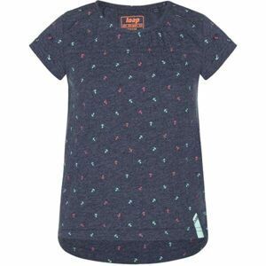 Loap BESEL Dievčenské tričko, modrá, veľkosť 122-128