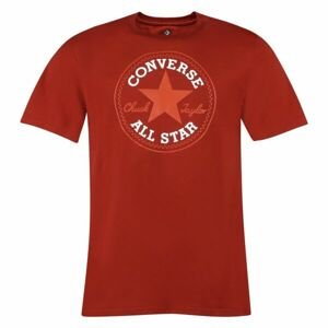 Converse CHUCK TAYLOR PATCH GRAPHIC TEE Pánske tričko, červená, veľkosť XXL