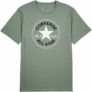 Converse CHUCK PATCH TEE Pánske tričko, zelená, veľkosť XXL