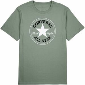 Converse CHUCK PATCH TEE Pánske tričko, zelená, veľkosť M