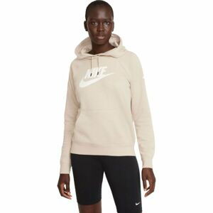 Nike NSW ESSNTL FLC GX HOODIE W Dámska mikina, béžová, veľkosť S