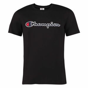 Champion CREWNECK T-SHIRT Pánske tričko, čierna, veľkosť L