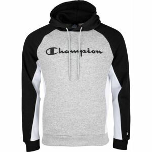 Champion HOODED SWEATSHIRT Pánska mikina, sivá, veľkosť M