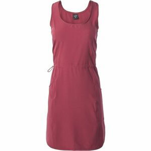 Hi-Tec LADY TOMA Dámske outdoorové šaty, červená, veľkosť XS
