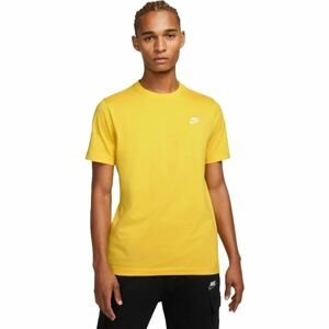 Nike SPORTSWEAR CLUB Pánske tričko, žltá, veľkosť