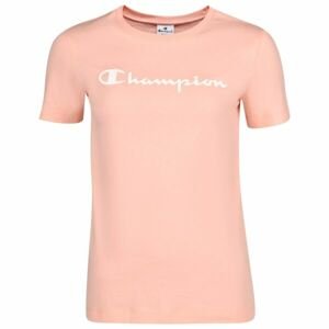 Champion CREWNECK T-SHIRT Dámske tričko, lososová, veľkosť S