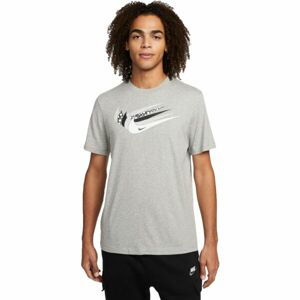 Nike NSW 12 MO SWOOSH TEE M Pánske tričko, sivá, veľkosť L