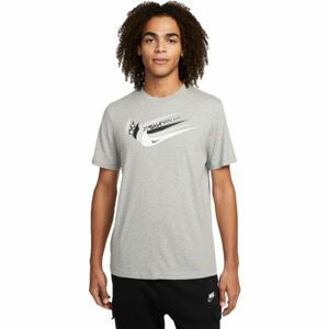 Nike NSW 12 MO SWOOSH TEE M Pánske tričko, sivá, veľkosť XL