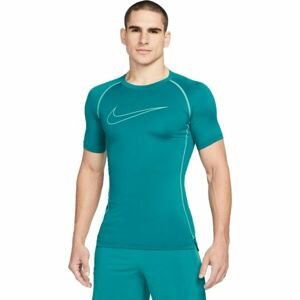 Nike NP DF TIGHT TOP SS M Pánske tréningové tričko, tyrkysová, veľkosť S