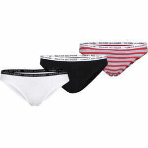 Tommy Hilfiger RECYCLED ESSENTIALS-3P BIKINI PRINT Dámske nohavičky, čierna, veľkosť L