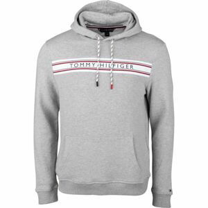 Tommy Hilfiger CLASSIC-HWK OH HOODIE Pánska mikina, sivá, veľkosť