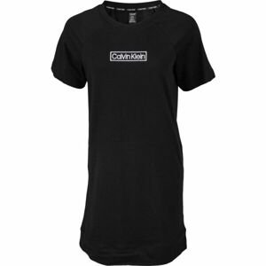 Calvin Klein LW S/S NIGHTSHIRT Dámska nočná košeľa, čierna, veľkosť S
