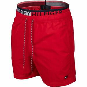 Tommy Hilfiger LOGOLINE-S-DBL WB SF MEDIUM DRAWSTRING Pánske šortky do vody, červená, veľkosť XL