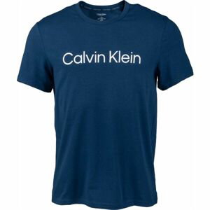 Calvin Klein S/S CREW NECK Pánske tričko, tmavo modrá, veľkosť L