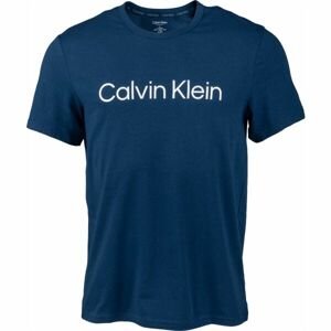 Calvin Klein S/S CREW NECK Pánske tričko, tmavo modrá, veľkosť S