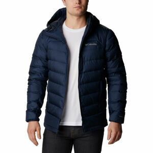 Columbia AUTUMM PARK DOWN HOODED JACKET Pánska bunda, tmavo modrá, veľkosť XXL