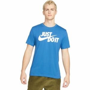Nike NSW TEE JUST DO IT SWOOSH Pánske tričko, modrá, veľkosť L