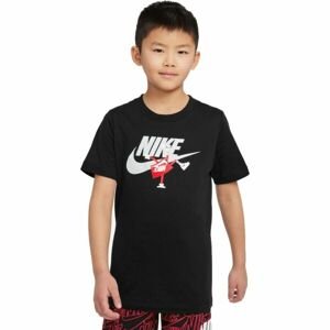 Nike NSW TEE FUTURA BOXY SP22 B Chlapčenské tričko, čierna, veľkosť M