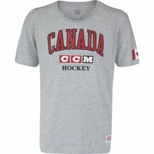 CCM FLAG TEE TEAM CANADA sivá XXL - Pánske tričko