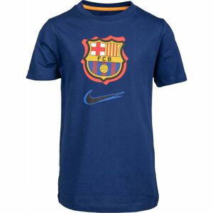 Nike FCB B NK CREST 92TRAP TEE Chlapčenské tričko, tmavo modrá, veľkosť L