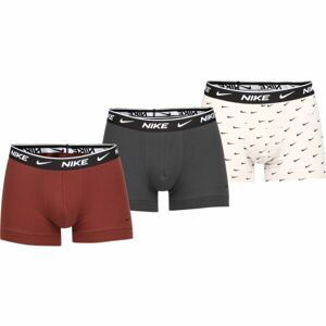 Nike TRUNK 3PK MIX Pánske boxerky, hnedá, veľkosť L