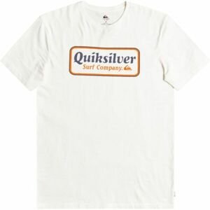 Quiksilver BORDER M TEES biela L - Pánske tričko