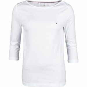Tommy Hilfiger ORG CO SLIM BOAT-NK TOP 3/4 SLV Dámske tričko, biela, veľkosť L