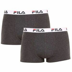 Fila MAN BOXER 2 PACK Pánske boxerky, tmavo sivá, veľkosť L