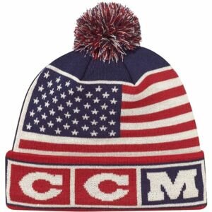 CCM FLAG POM KNIT TEAM USA Zimná čiapka, červená, veľkosť os