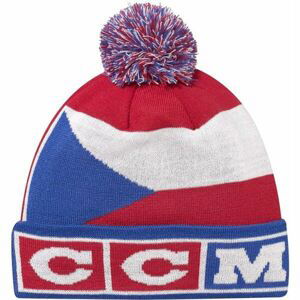 CCM FLAG POM KNIT TEAM CZECH Zimná čiapka, červená, veľkosť UNI