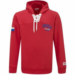 CCM FLAG VINTAGE SWEATER TEAM RUSSIA červená S - Pánsky sveter