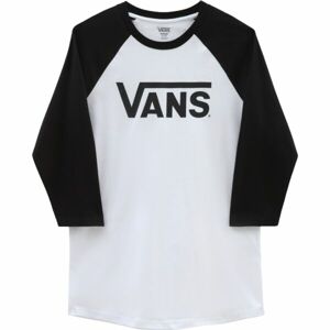 Vans CLASSIC VANS RAGLAN-B Pánske tričko, biela, veľkosť L