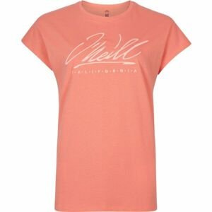 O'Neill SCRIPT T-SHIRT Dámske tričko, oranžová, veľkosť L