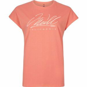 O'Neill SCRIPT T-SHIRT Dámske tričko, oranžová, veľkosť XS